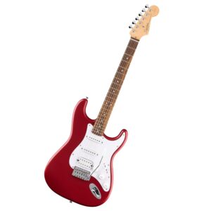 Fender Squier Debut Series Stratocaster HSS Electric Guitar, Beginner Guitar, 2-Year Warranty, Includes Free Lessons, Dakota Red with Satin Urethane Finish
