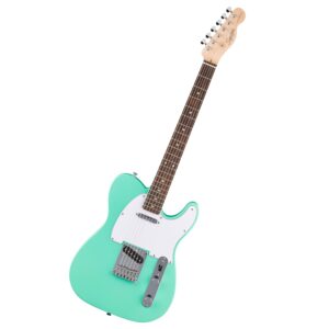 Fender Squier Debut Series Telecaster Electric Guitar, Beginner Guitar, 2-Year Warranty, Includes Free Lessons, Sea Foam Green with Satin Urethane Finish