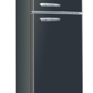 Frigidaire EFR753-BLACK EFR753 Retro Apartment Size Refrigerator with Top Freezer-2 Door Fridge with 7.5 Cu Ft of Storage Capacity, Adjustable Spill-Proof Shelves, Door &...