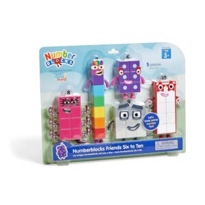 hand2mind Numberblocks Friends Six to Ten, Toy Figures Collectibles, Small Cartoon Figurines for Kids, Mini Action Figures, Character Figures, Play Figure Playsets, Imaginative...
