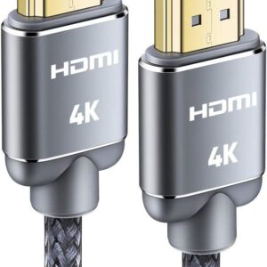 HDMI Cable 6.6feet(2meter), 4K HDMI Lead-Snowkids HDMI Cable 4K@60Hz, 3D Support, Ethernet Function, Video 4K UHD 2160p, HD 1080p, 3D - (for Fire TV, for PS-3/4, for Netfilx)