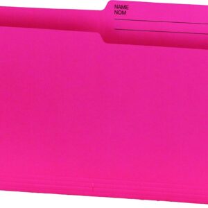 Hilroy 65164 Legal Size File Folders, 9x14-7/8-Inch, 100 per Box, Pink