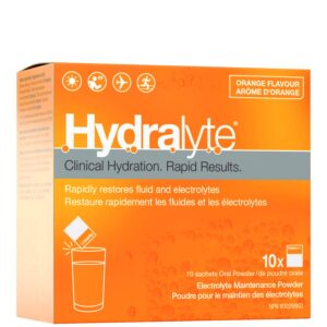Hydralyte Electrolyte Hydration Powder, Orange, 10 Count