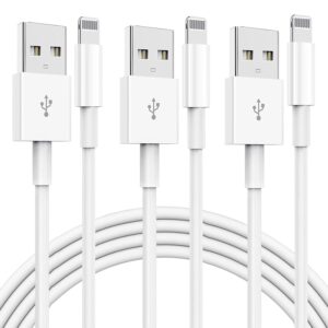 iPhone Charger Cord Lightning Cable (Apple MFi Certified) 6/6/10ft 3 Pack iPhone Cable Fast Charging Long Apple Charger Cable for iPhone 13 13 Pro 12 Pro 11 SE Max XS XR X, iPad...