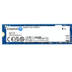 Kingston NV3 M.2 2280 1TB PCIe 4.0 x4 NVMe Internal Solid State Drive (SSD) SNV3S/1000G Up to 6000 MB/s