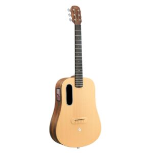 LAVA ME 4 Solid Spruce Top Series Acoustics Electric Guitar,HILAVA 2.0 Smart Guitars,right handed,with 3.5 inch TouchScreen,FreeBoost 2.0, Ideal Bag, Woodgrain...