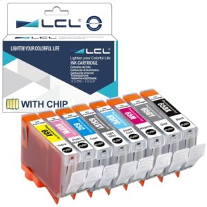 LCL CLI-65 4215C007 Ink Cartridge Eight Color, High Yield CLI 65 Ink Cartridge Replacement for Canon Pixma Pro 200 Printer 8-Color (BK/GY/LGY/C/PC/M/PM/Y) with Chip Version