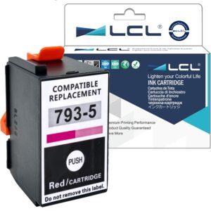LCL Compatible Ink Cartridge for Pitney Bowes 793-5 (1-Pack, Red) for DM100i, DM125i, DM150i, DM175i,DM175i-MH,DM200i,P700,P7L1,PRL1,DM200L,DM225, SendPro C200 C300 C400 C425,...