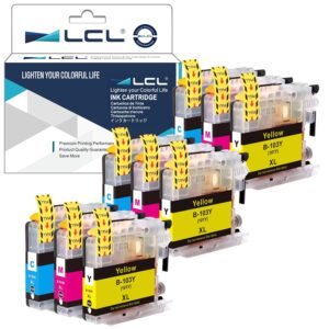LCL Compatible Ink Cartridge Replacement for Brother LC101 LC101XL LC-103 LC103 XL LC103XL LC1013PKS LC1033PKS High Yield (9-Pack 3Cyan 3Magenta 3Yellow) for DCP-J132W DCP-J152W...