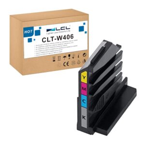 LCL Compatible Waste Toner Bottle for Samsung CLT-W406 JC96-06298A（1-Pack） for Samsung C480FN SC-C482 SL-C432 SL-C433 SL-C483W SL-C483FW CLX-3300 CLX-3305 Xpress C460FW C410W...