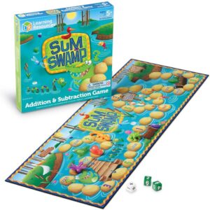 Learning Resources LER5052 Sum Swamp Game, Multicolored, LER5052