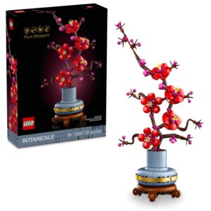 LEGO Icons Plum Blossom Building Sets for Adults - Artificial Flower for Dinner Table Centerpiece, Living Room Home Decor, Ages 18+ - DIY Craft Kits - Gift for Graduation - 10369