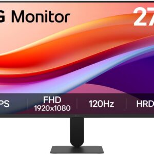 LG Full HD Monitor (27U411A) - 27" Full HD (1920x1080) Display, 120Hz Refresh Rate, sRGB 99% (Typ.), Reader Mode & Flicker Safe, Dynamic Action Sync, Black Stabilizer, LG Switch...