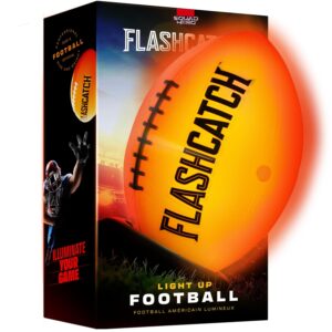 Light Up Football - Glow in the Dark Foot Ball - NO 6 - Outdoor Sports Birthday Gifts for Boys 8-15+ Year Old - Kids, Teenage Youth Gift Ideas Activity - Cool Boy Toys Stuff...
