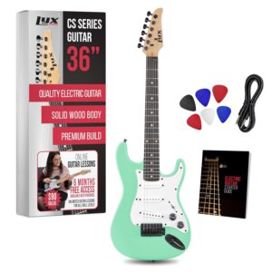 LyxPro CS 30” Electric Guitar Kit for Beginner, Intermediate & Pro Players with Guitar, Amp Cable, 6 Picks & Learner’s Guide | Solid Wood Body, Volume/Tone Controls, 5-Way...
