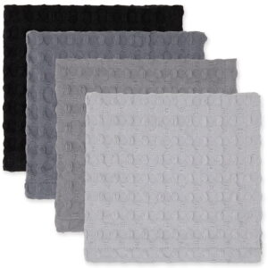Mainstays 4 Pieces, Waffle Dishcloths, Gray