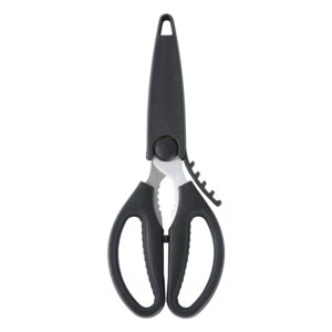 Mainstays Black Handle Stainless Steel Multi-Purpose Kitchen Shears with Black Grip 1 Each