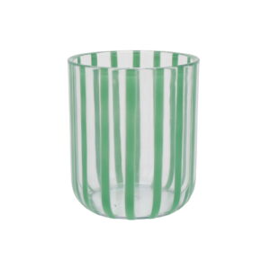 Mainstays by Becky G. & Alejandra 14-Ounce Short Acrylic Stripe Line Tumbler, Green