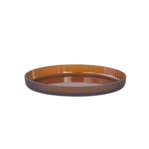 Mainstays Fluted Plastic Tray, Brown