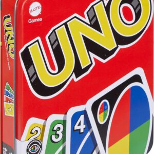 Mattel Games UNO Card Game for Kid, Adult & Family Nights & Parties, Travel & Vacations, Color Blind Accessible & Customizable Deck