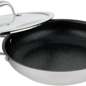 Meyer Accolade Stainless Steel 28cm/11 Everyday Pan Non Stick Skillet with Cover, Made in Canada