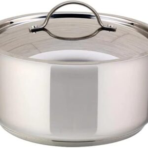 Meyer - Confederation Stainless Steel Dutch Oven with Lid, Induction Cooktop Compatible (6.5L/6.9qt) - Made in Canada