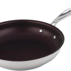 Meyer - Confederation Stainless Steel Nonstick Frying Pan, Induction Cooktop Compatible (28cm/11in) - Made in Canada