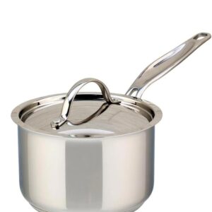Meyer - Confederation Stainless Steel Saucepan with Lid, Induction Cooktop Compatible (3L/3.2qt) - Made in Canada