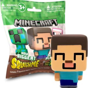 Minecraft SquishMe - Squishy and Scented! Assorted Minecraft Characters, Collect All 6!