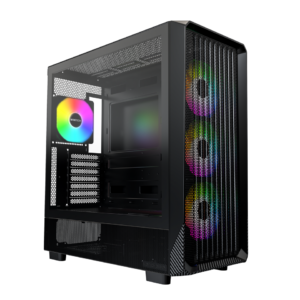 MONTECH X5- ATX Mid-Tower Gaming PC Case, High Airflow, 3x 140mm and 1x 120mm AR