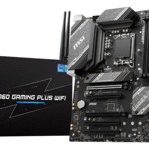 MSI B760 GAMING PLUS WIFI LGA 1700 (280) DDR5 ATX Motherboards - Intel, SATA 6G