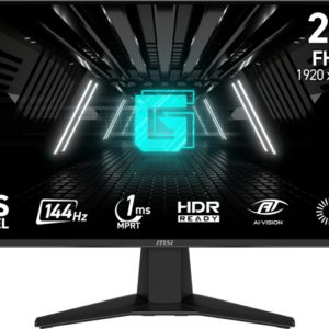 MSI G242L E14 23.8” Gaming Monitor – 144Hz, 1ms MPRT, IPS Panel, FHD 1080p, Adaptive-Sync, HDR Ready, Frameless Design, Night Vision, Anti-Flicker,