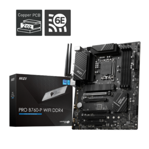 MSI PRO B760-P WIFI DDR4 LGA 1700 (l12th&13th Gen), SATA 6Gb/s motherboard, WiF