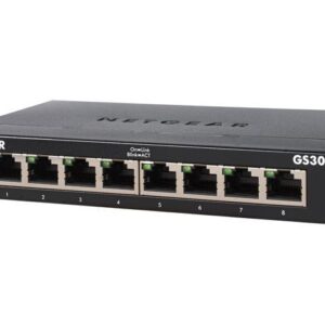 Netgear GS308 8-Port Gigabit Ethernet Unmanaged Switch, GS308-300PAS