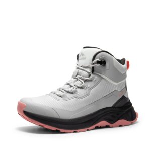 NORTIV 8 Women's Waterproof Lightweight Hiking Boots Outdoor Mid Rubber Backpacking Trekking Trails PATHFINDER