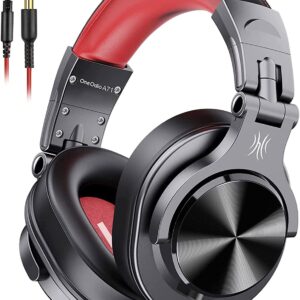 OneOdio A71 Wired Over Ear Headphones, in-Line Mic, Studio Headphones with SharePort, Professional Monitor Recording & Mixing Foldable Headphones with Hi-Res Sound for DJ Guitar...