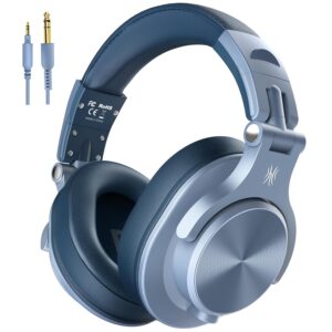 OneOdio A71 Wired Over Ear Headphones, Studio Headphones with SharePort, Professional Monitor Recording & Mixing Foldable Headphones with Hi-Res Sound for DJ Guitar Amp Computer PC