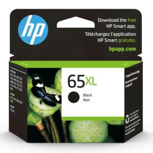 Original HP 65XL Black High-yield Ink Cartridge | Works with HP AMP 100 Series, HP DeskJet 2600, 3700 Series, HP ENVY 5000 Series | Eligible for Instant Ink | N9K04AN