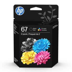 Original HP cInk Cartridges (2-Pack) | Works with HP DeskJet 1255, 2700, 4100 Series, HP Envy 6000, 6400 Series | Eligible for Instant Ink | 3YP29AN