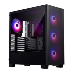 Phanteks XT Pro Ultra, Mid-Tower Gaming Chassis, 4x M25-140 Fans Included, High Airflow Performance Mesh, Tempered Glass Window, USB-C 3.2 Gen2, Black