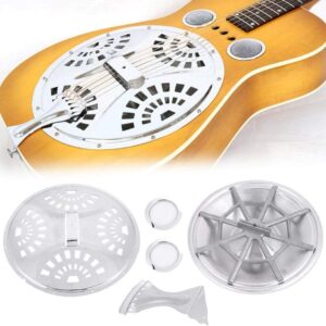 Resonator Guitar Kit,Spider Bridge Tailpiece,Dobro Guitar Parts Sns Tailpiece Spider Bridge Resonator Cones Soundhole for Dobro Resonator Guitar Replacement Part