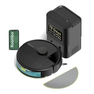 Roomba 105 Combo Robot Vacuum & Mop + AutoEmpty Dock - Self-Empties for 75 Days, Intense Power-Lifting Suction, LiDAR Navigation, Multiple Cleaning Modes, Avoids Mopping Carpet,...