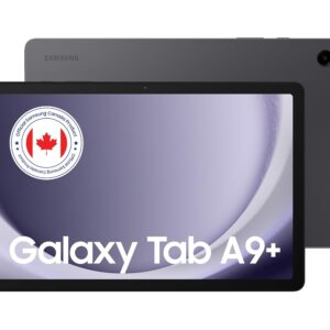 Samsung Galaxy Tab A9+ 64 GB Graphite - Quad Speakers, Multi-Window Display, Slim Design (CAD Version and Warranty)