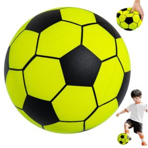 Silent Soccer Ball for Kids, Size 5 PU Foam Football with Shock Absorption, Soft Noise Reduction Sponge Football for Training and Play, Perfect Kids Toys