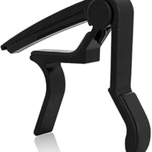 Stanz (TM) Single-handed Guitar Trigger Capo Quick Change (Black)