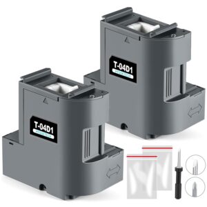 T04D1 Ink Maintenance Box Replacement for ET-15000 ET-3750 ET-3760 ET-3850 ET-4750 ET-4760 ET-4850 ET-3710 ET-5150 ET-3830 ET-M2170 WF-2860 XP-5100 ST-M1000 ST-3000...