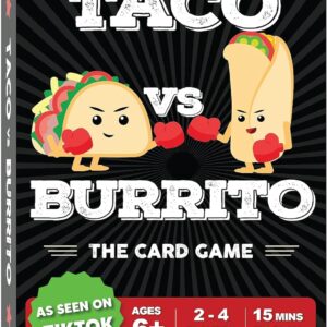 Taco vs Burrito – The Wildly Popular Strategic Family Card Game Created by a 7-Year-Old – Fun Game for Kids, Teens & Adults – Kids Gifts – Christmas Stocking Stuffer