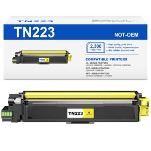 (TN 227 Yellow) Compatible TN223 Toner Cartridge Replacement for Bother Compatible TN223 Toner Cartridge ( with Chip ) Use for MFC-L3770CDW MFC-L3750CDW HL-L3230CDW HL-L3290CDW...
