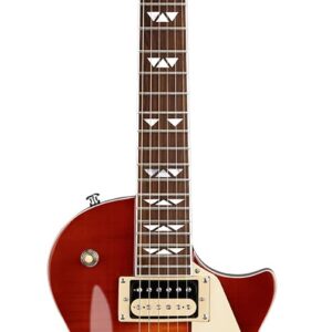 WestCreek Underdog Solid Body Electric Guitar, Mahogany Body, Maple Neck, Rosewood Fretboard, Rounded End Frets, Bone Nut, 22 Frets (CherryBurst)