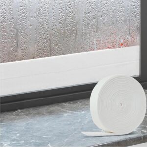 Window Condensation Absorber (3 cm × 4 m) Anti Condensation Remover for Window Condensation Absorbent Strip White, Absorbs Water and Keeps Dry